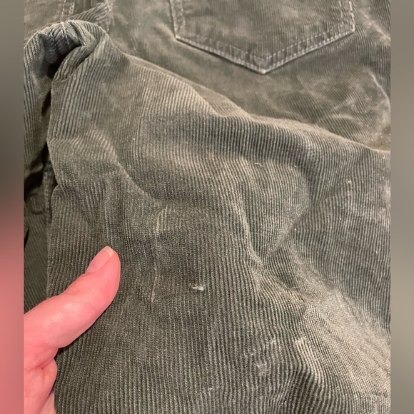 Gap High Rise Corduroy Vintage Slim Jeans with Washwell in Emerald Green - Picture 5 of 6